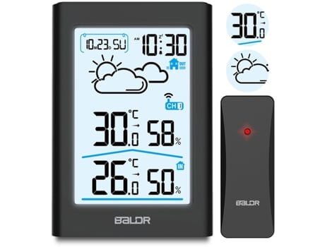 Estação Meteorológica Digital BD-911 Com Display Preto