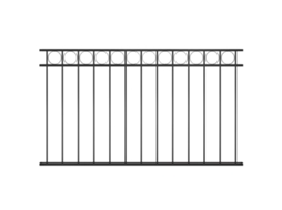 Fence Panel, Fence Panels Vidaxl Preto Aço (163 X 80 Cm)