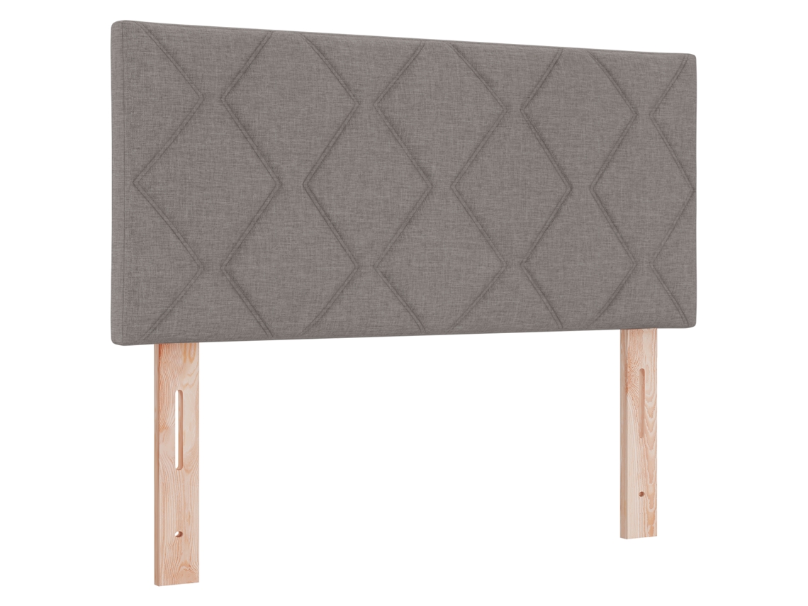 Conjunto 1 Cabeceira Estofada Vidaxl Cinzento-claro Tecido (90 Cm)