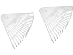 Ancinho De Jardim De 2 Peças Com Dentes, Ferramenta De Jardinagem Para Recolher Grama E Relvados.