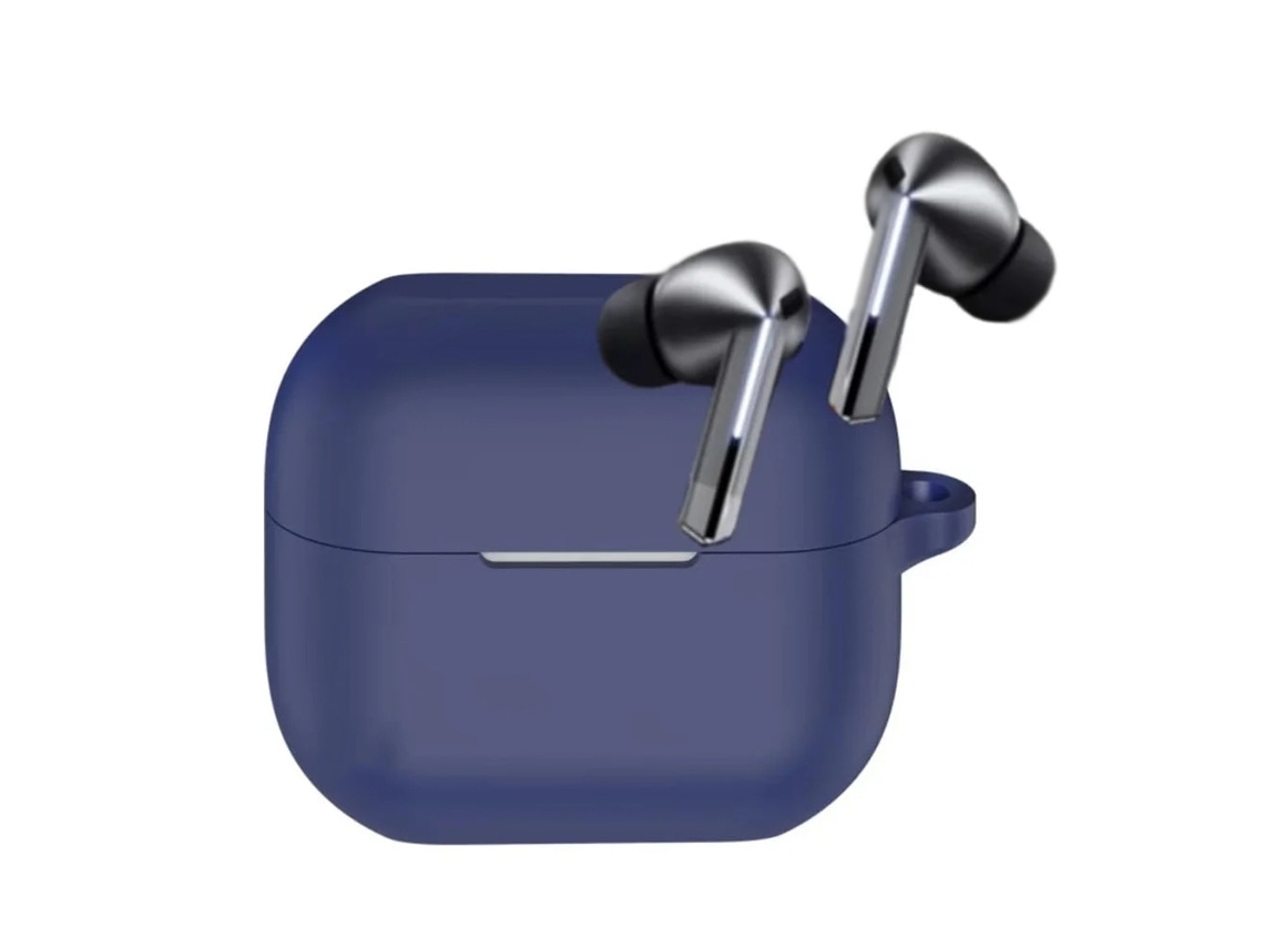 Capa Zruxe Para Samsung Galaxy Buds 3 / 3 Pro / 3 Fe Techsuit Silicone Azul-marinho