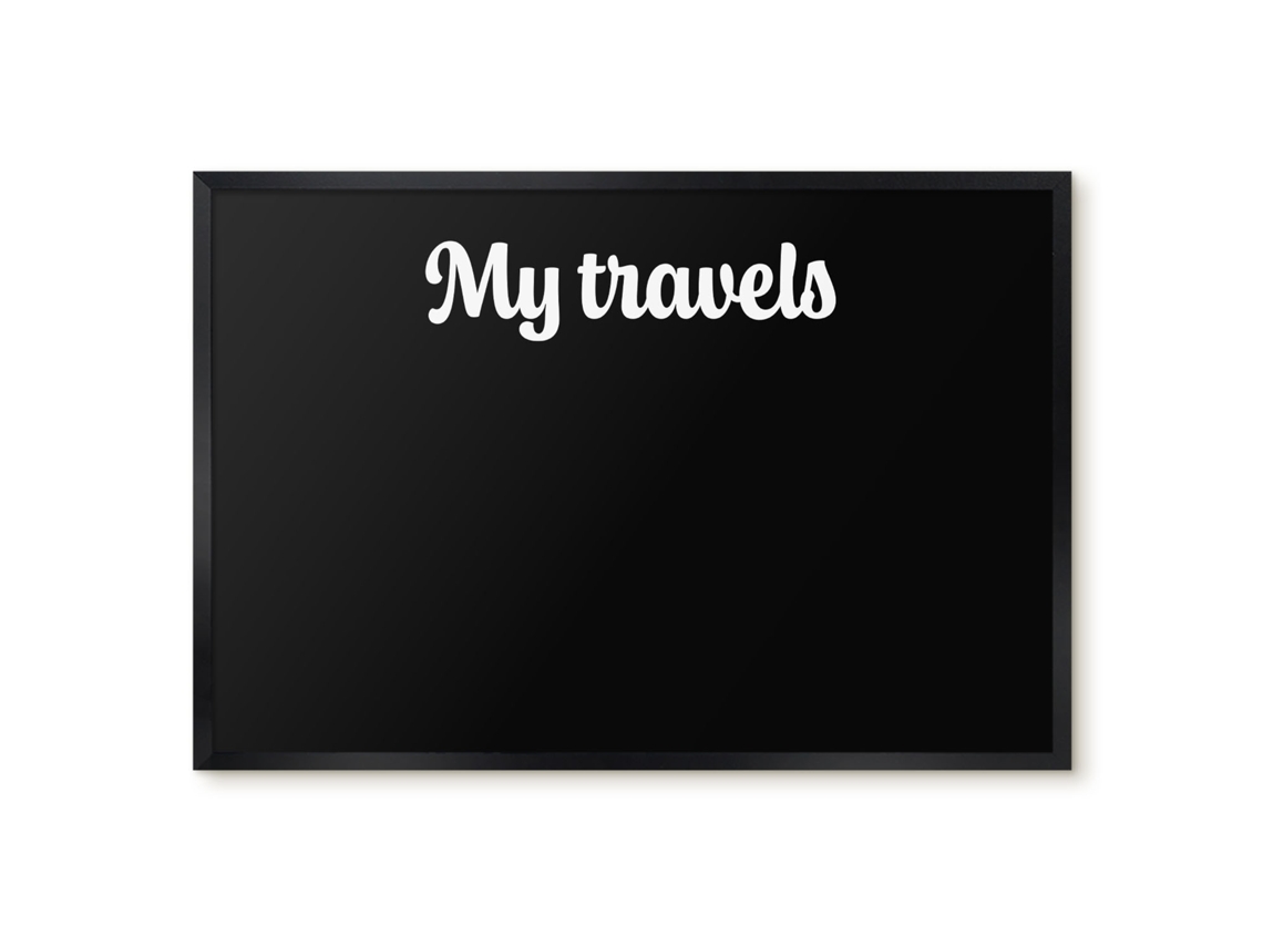 Magnetic Board My Travels For The Living Room Espelharte (60x40 Cm)