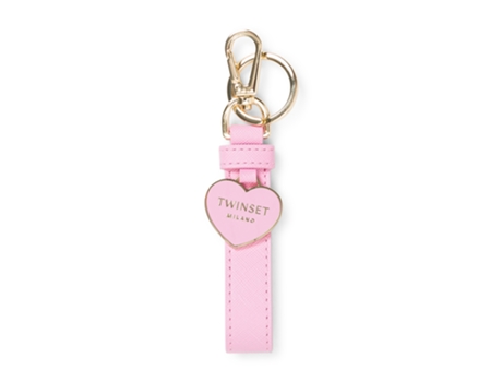 Porta-Chaves de Mulher TWIN SET Pele Sintética Rosa (Tamanho Único)