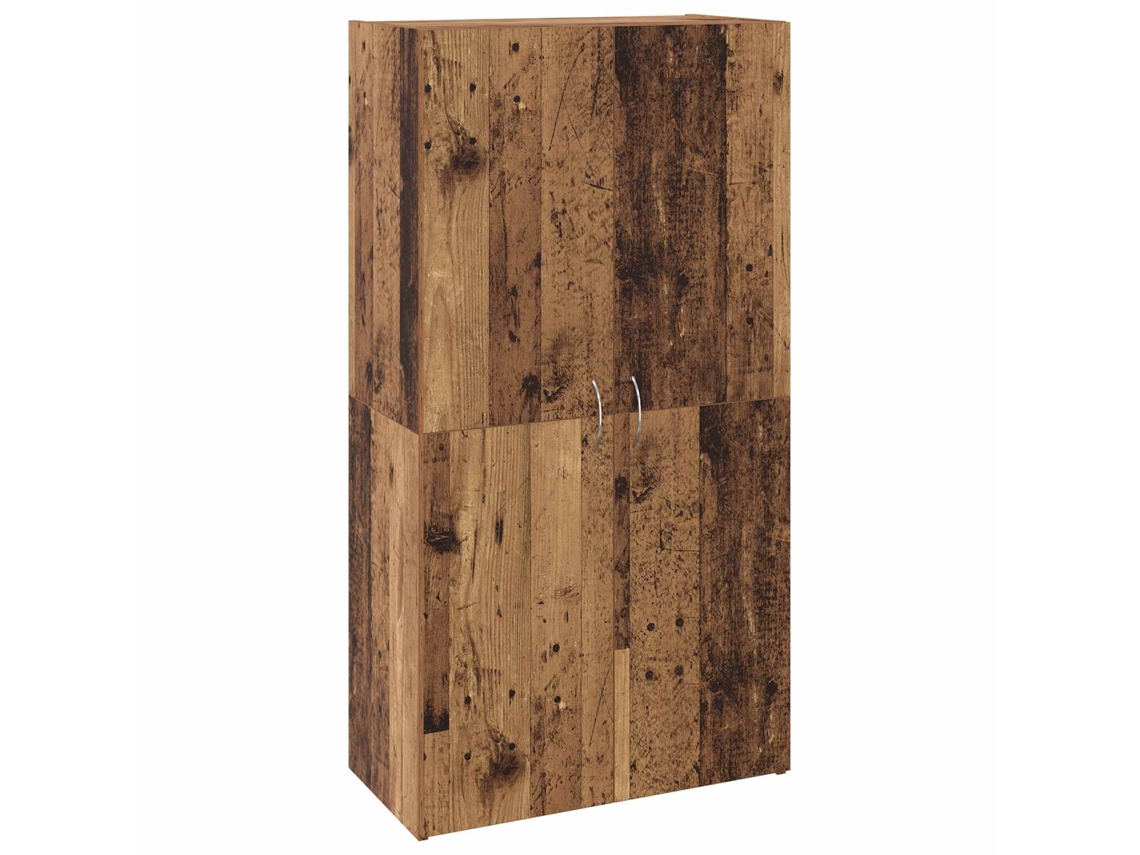 Conjunto 1 Armário De Escritório Vidaxl Castanho Derivados De Madeira (60 X 32 X 115 Cm)