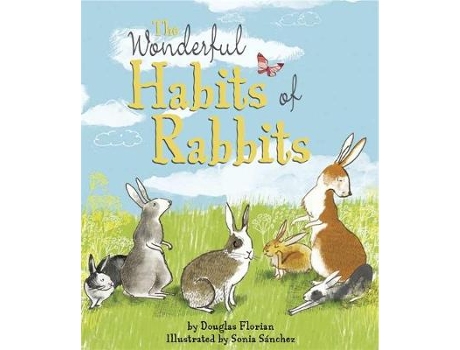 Livro the wonderful habits of rabbits de douglas florian (inglês)