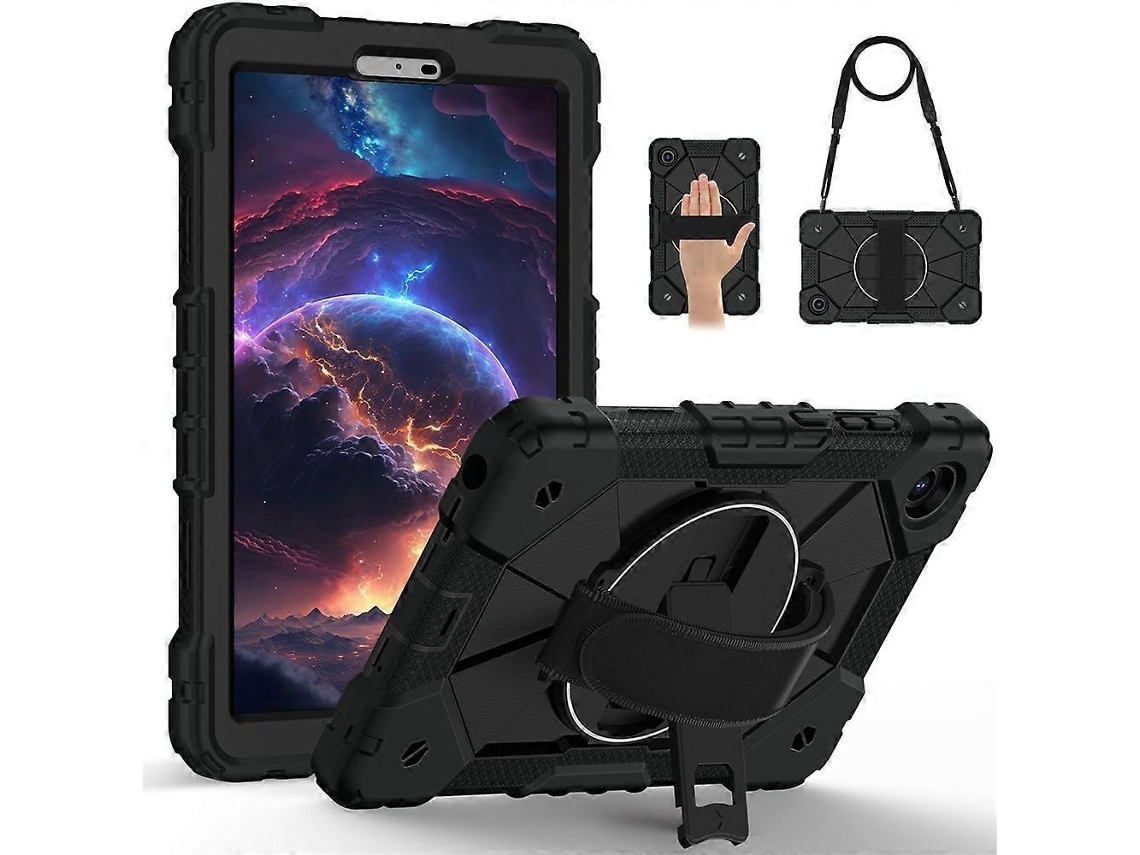Capa Giratória 360° Em Silicone E Pc Para Lenovo Tab K9 / Tab One Elysve