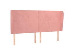 Headboard, Headboards Vidaxl Cor-de-rosa Veludo (163 X 23 X 118/128 Cm)
