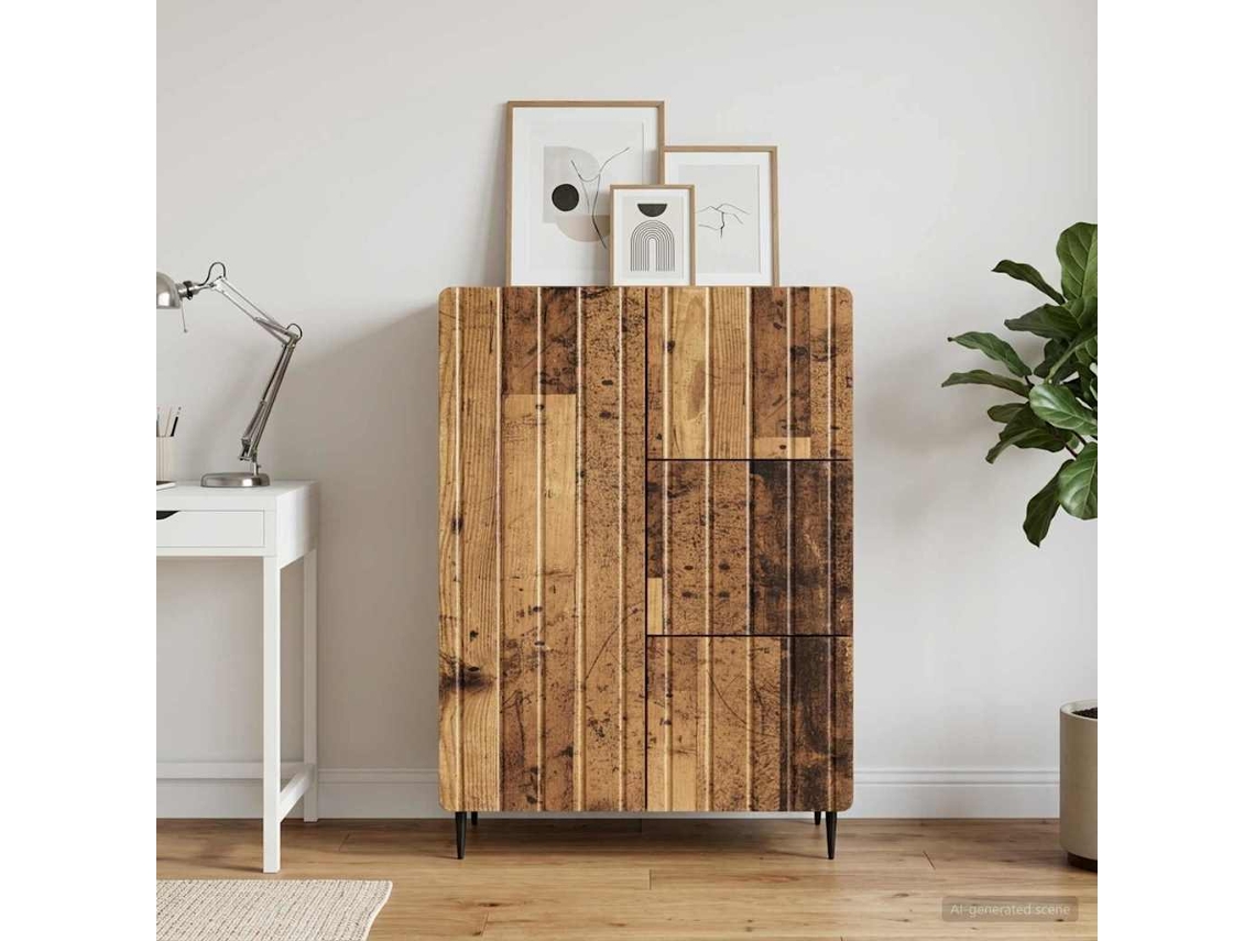 Vidaxl Buffet Madeira Antiga 66 X 34,5 X 91,5 Cm Derivados De Madeira