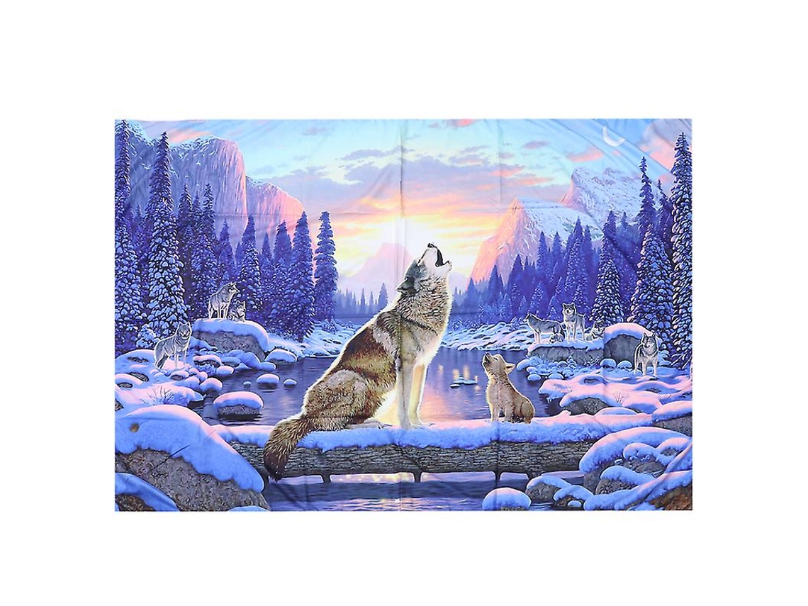 1Pcs Mural de Lobo ALLINLESS