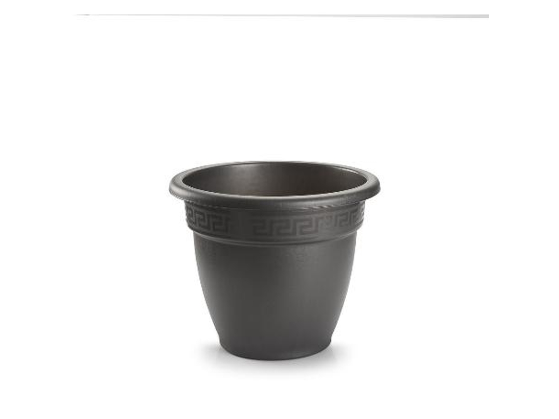 Maceta redonda 18 cm antracita