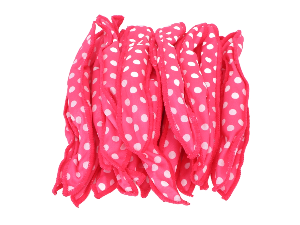 2026 20 Rulos de Pelo Sin Calor Suaves para Dormir Diy Esponja Rizos Color Rosa