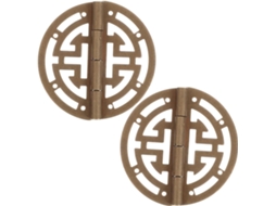 Dobradiças Antigas De Latão Dourado Para Caixa Joias, Ferragens Vintage Para Armário