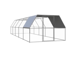 Vidaxl Galinheiro De Exterior 3x10x2 M Aço Galvanizado