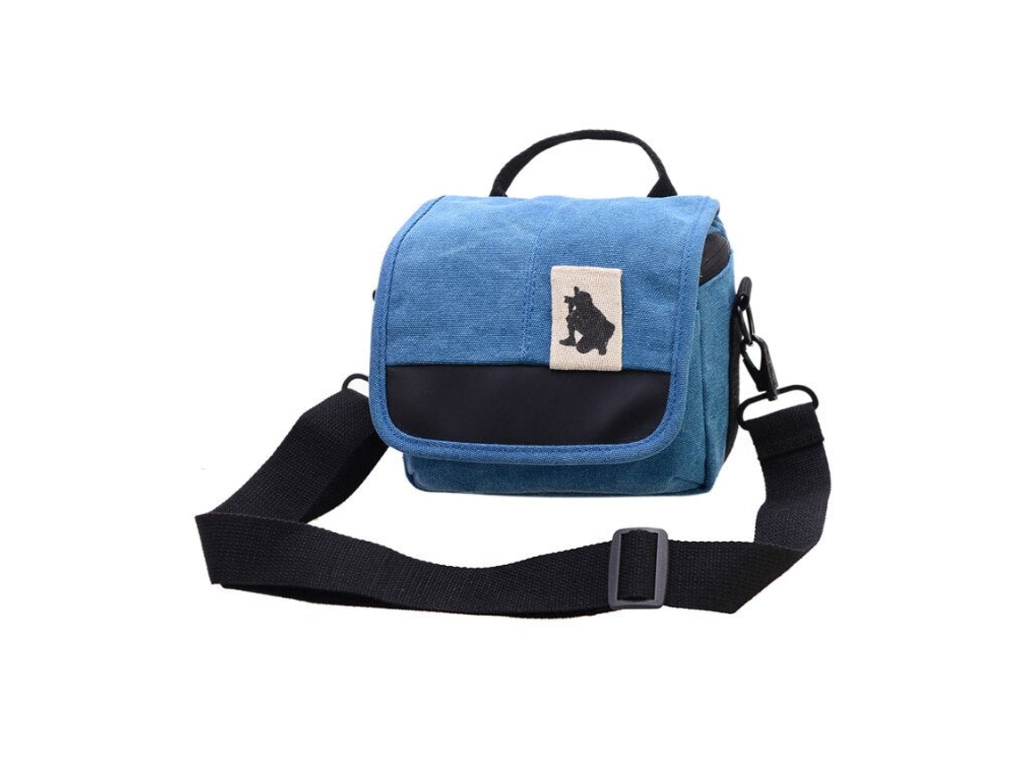 Bolsa De Lona Para Câmera Canon Eos M10 M6 M5 Sx60 Sx50 Sx30 Sx510 1100d 1200d 1300d 450d 500d 600d 550d Lente 18 55mm Brilvibera