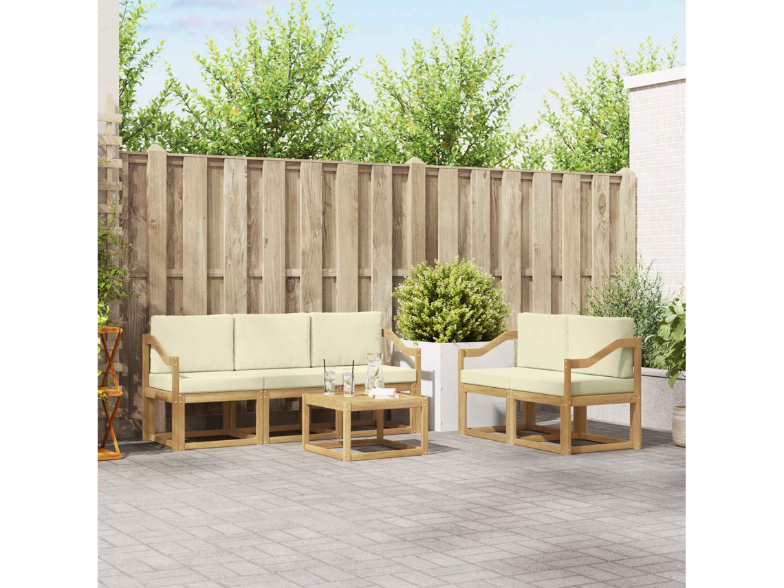 Vidaxl Conjunto De Sofás Para Exterior 6 Pcs