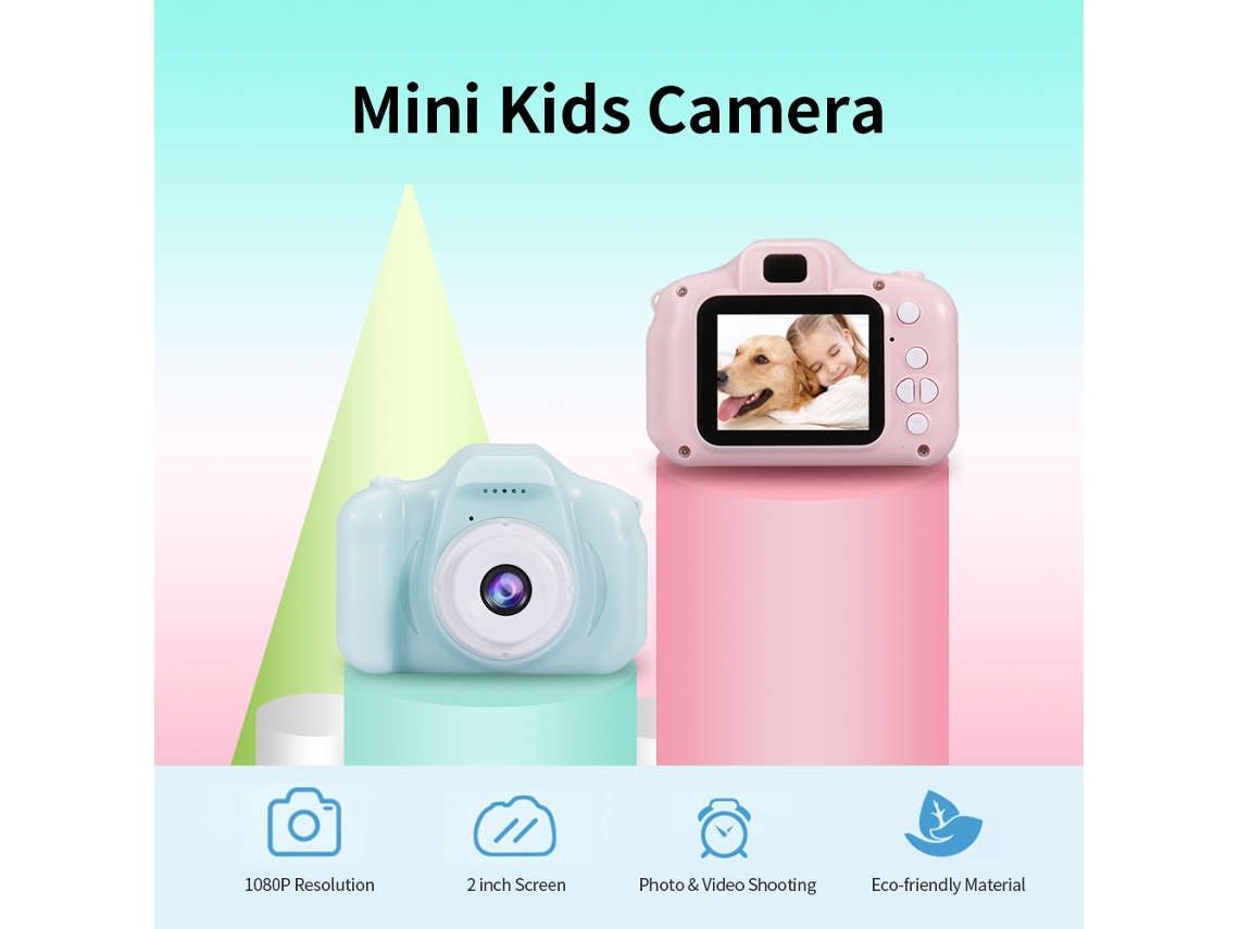 Câmera Infantil LAXISCREED X2 Mini Hd Azul