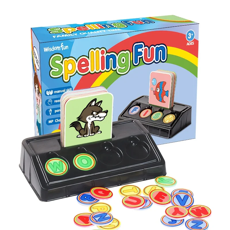 (azul) Brinquedo Educativo De Jogo De Ortografia Divertido