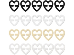 Beha-gespen Hartvormig - Antislip Beha-gespen - Bh-bandjes - Accessoires - 20 Peças - Polipropileno Durável