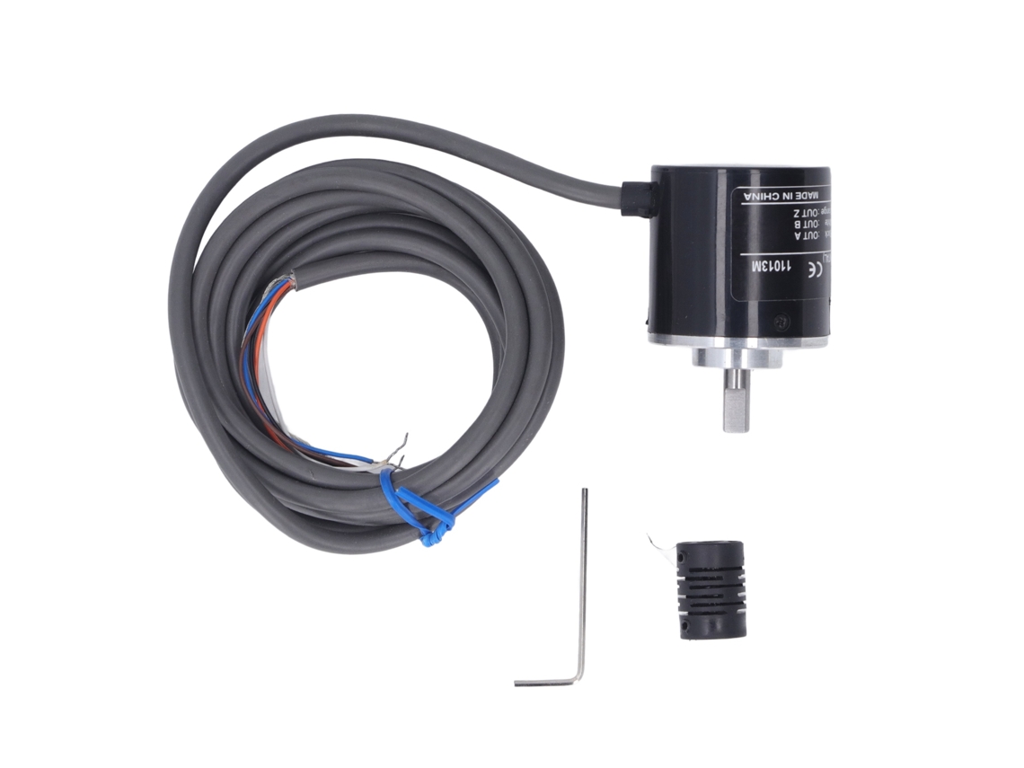 Veloriskku-encoder Rotativo 600p/r E6b2‑cwz6c De Alta Precisión 2 Fases Acero Inoxidable Para Uso Industrial Y Comercial Dc5‑24v