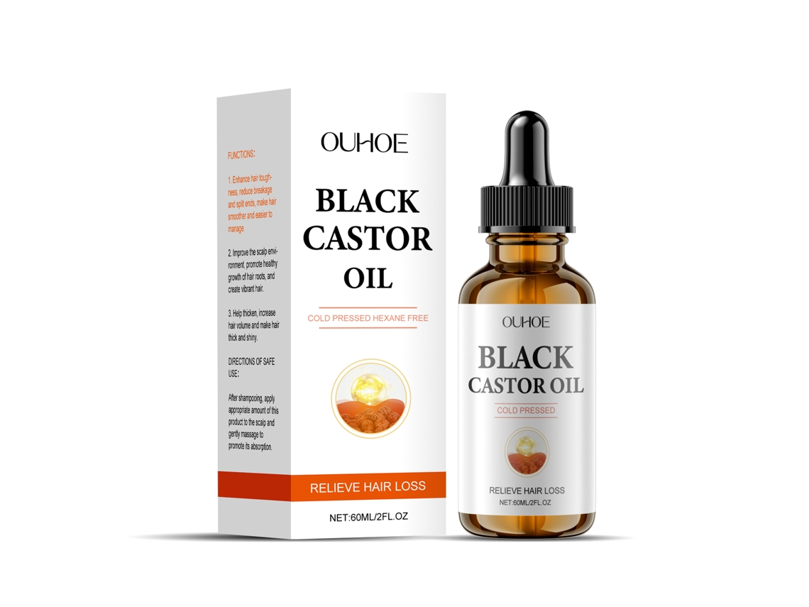 Óleo de Castor Preto para Fortalecer Raízes