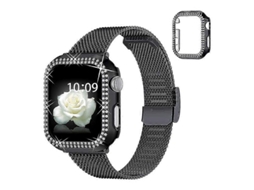 Pulseira De Relógio De 40 Mm Para Apple Watch 4/5/6/se/se Capa De Pc Com Decoração De Fileira Olysi Shop (2022)