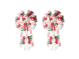 Lacos De Fita Natal 23x40cm 2 Unidades Decoracao Natalina