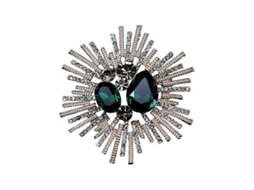 2026 broche de Flores com Pedras Strass Decoração Retrô para Bolsas Jaquetas Colares Chapéus Cachecóis Unisex