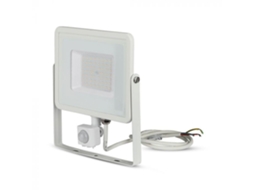 Projetor Led Chip Samsung C/sensor 50w 4000k Branco V Tac