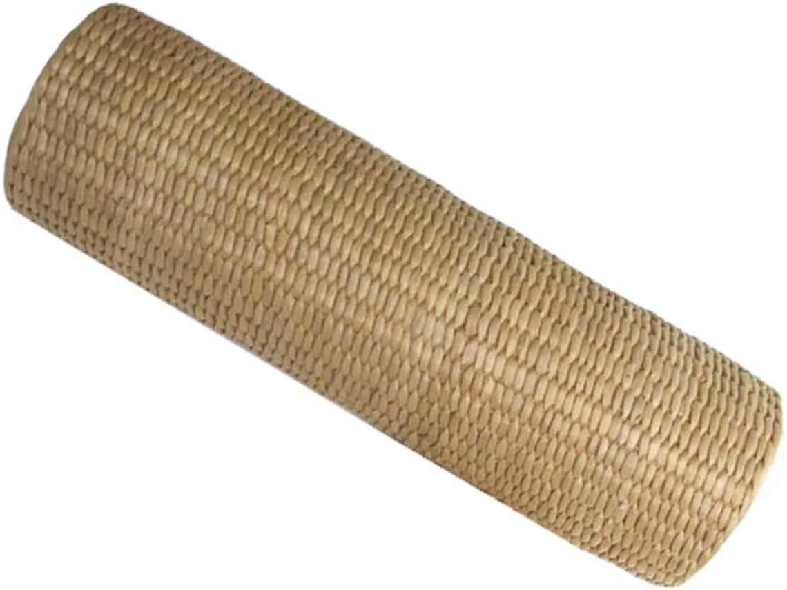 1 Peça de Rolo Cervical Natural Feito Material Taboa Trançado. Travesseiro Ortopédico Cilíndrico CHABERLU