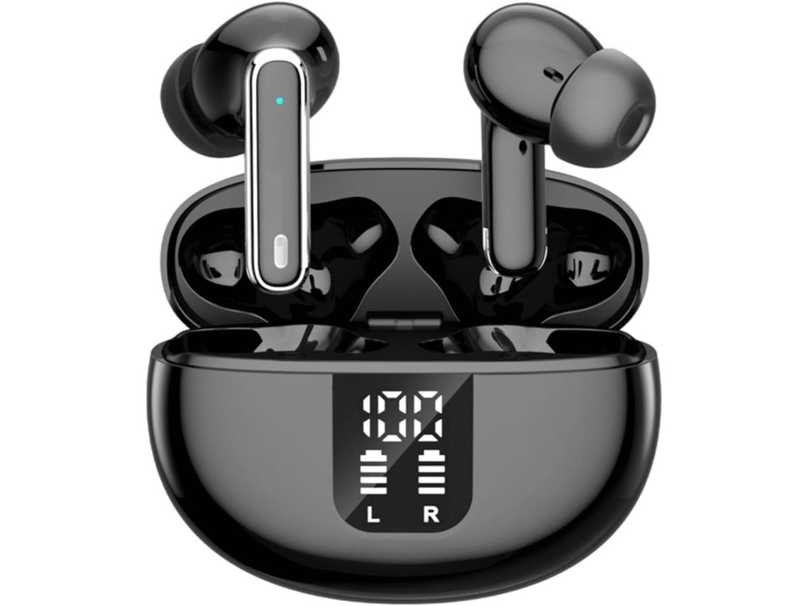 Yyk - Q10 Ouvintes Sem Fio Com Supressão Inteligente De Ruído Com Impressão Numérica, Design Intra - Auricular