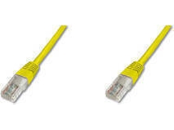 Cabo de Rede DIGITUS (RJ45 - 1 m - Amarelo)