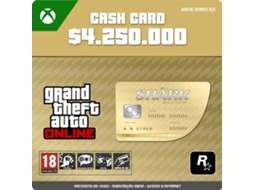 Cartão de Descarga MICROSOFT GTA Online Whale Shark Cash Card (Formato Digital)