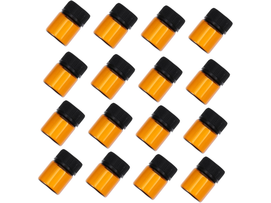 De 100 Frascos De Vidro Para Viagem Com Tampas Perfuradas, Dispensadores E Recipientes Para Cosméticos.