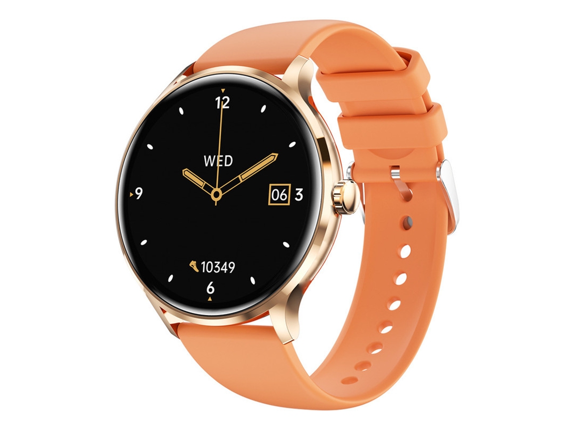 Smart Watch SHAH ARPAN Qs80 Monitor de Saúde de Chamadas Bluetooth Laranja