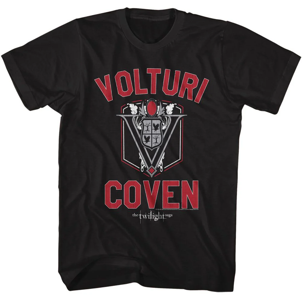 Unisex Adult T-shirt Rockinstone Twilight Movie Volturi Coven Black Sizexl