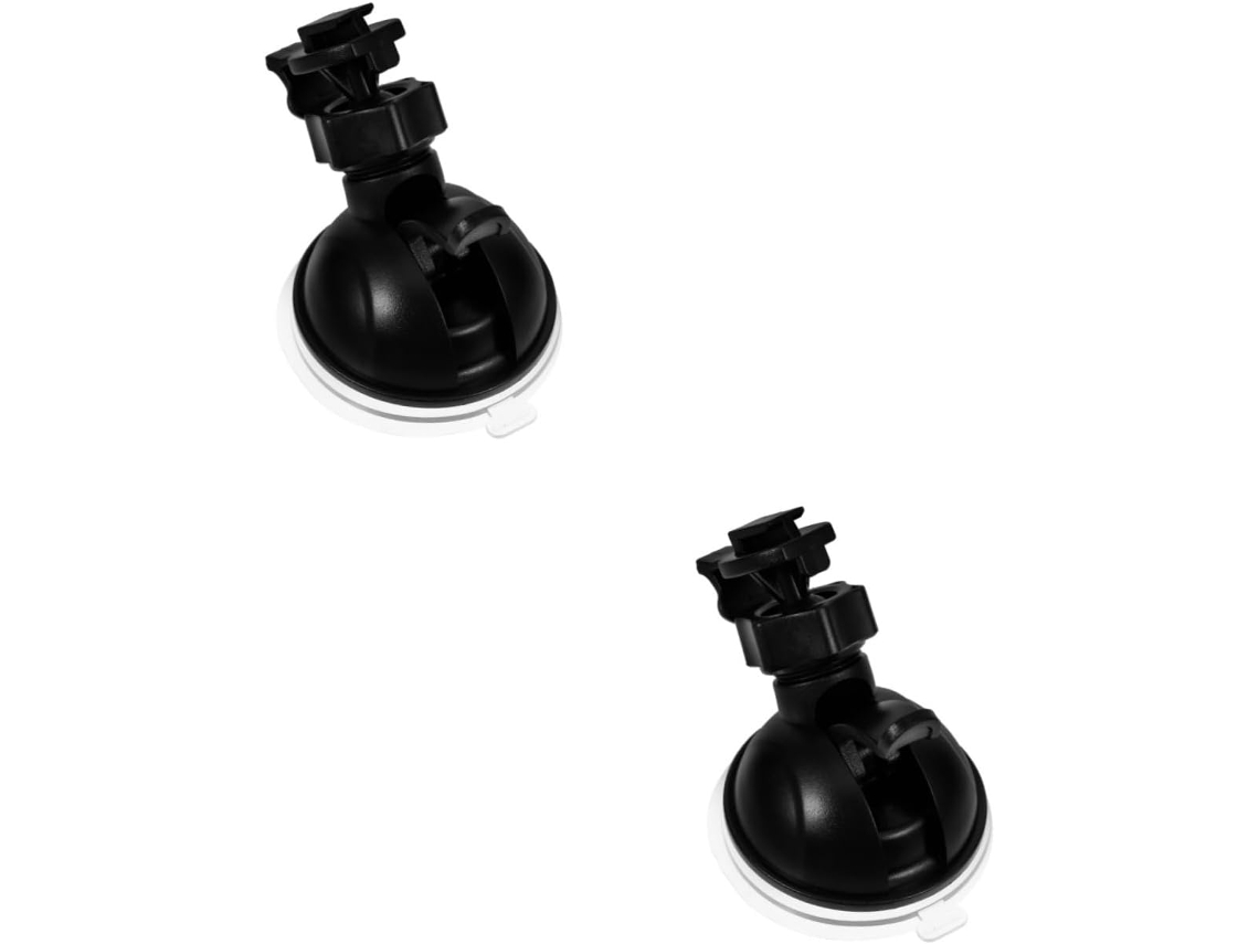 2 Peças Suporte Com Ventosa Para Câmera Dash Fixação Sólida Compatível Com Câmeras E Navegadores Design