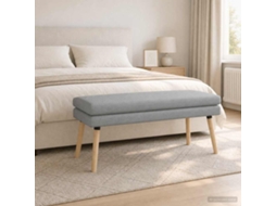 Vidaxl Banco De Camadas Duplas Cinzento-claro 110 X 40 X 47 Cm Tecido