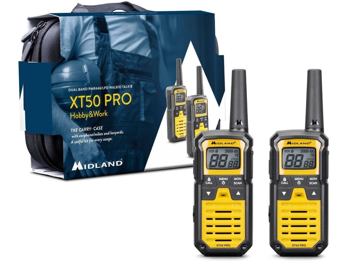 Walkie-Talkie MIDLAND XT50 Pro Hobby and Work (Alcance até 8 km - Laranja)