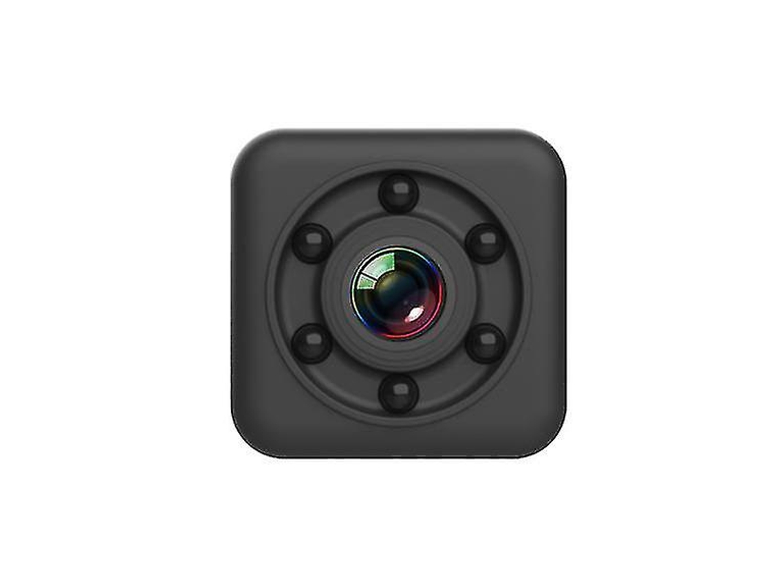 Minicâmera sem fio Bestvite WiFi com detecção de movimento e visão noturna HD (preta)