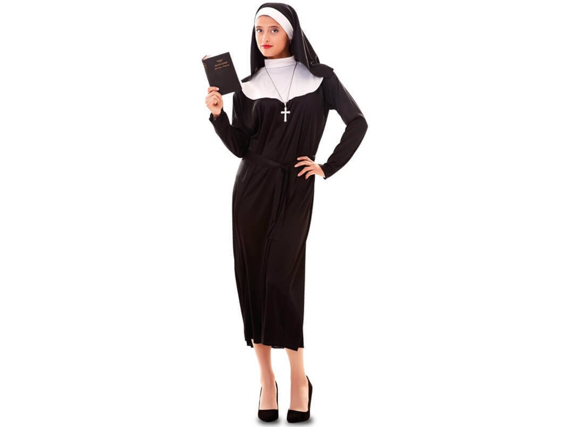 Fato de Mulher DISFRAZZES Freira Preto (Tam: M/L)