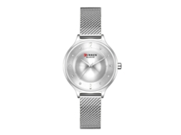 Relógio MDUG Feminino casual de quartzo com pulseira de malha milanesa