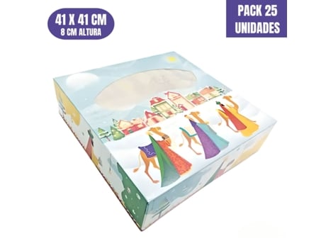 Caixas Para Roscon De Reyes Magos - 41 X 8 Cm (25 Unidades)