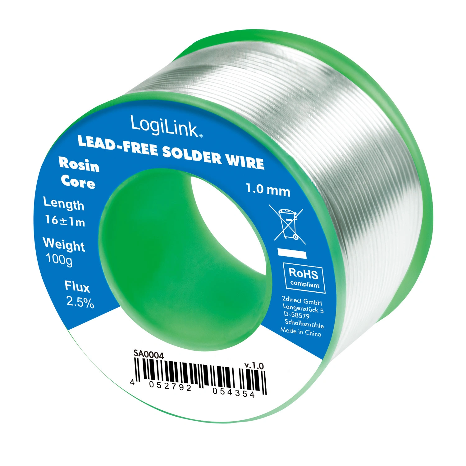 Solda Sem Chumbo 1mm 100g