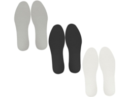 3 Pares De Palmilhas Finas Látex, Respiráveis E Elásticas, Reduzem A Fadiga, Palmilhas Confortáveis Para Homens E