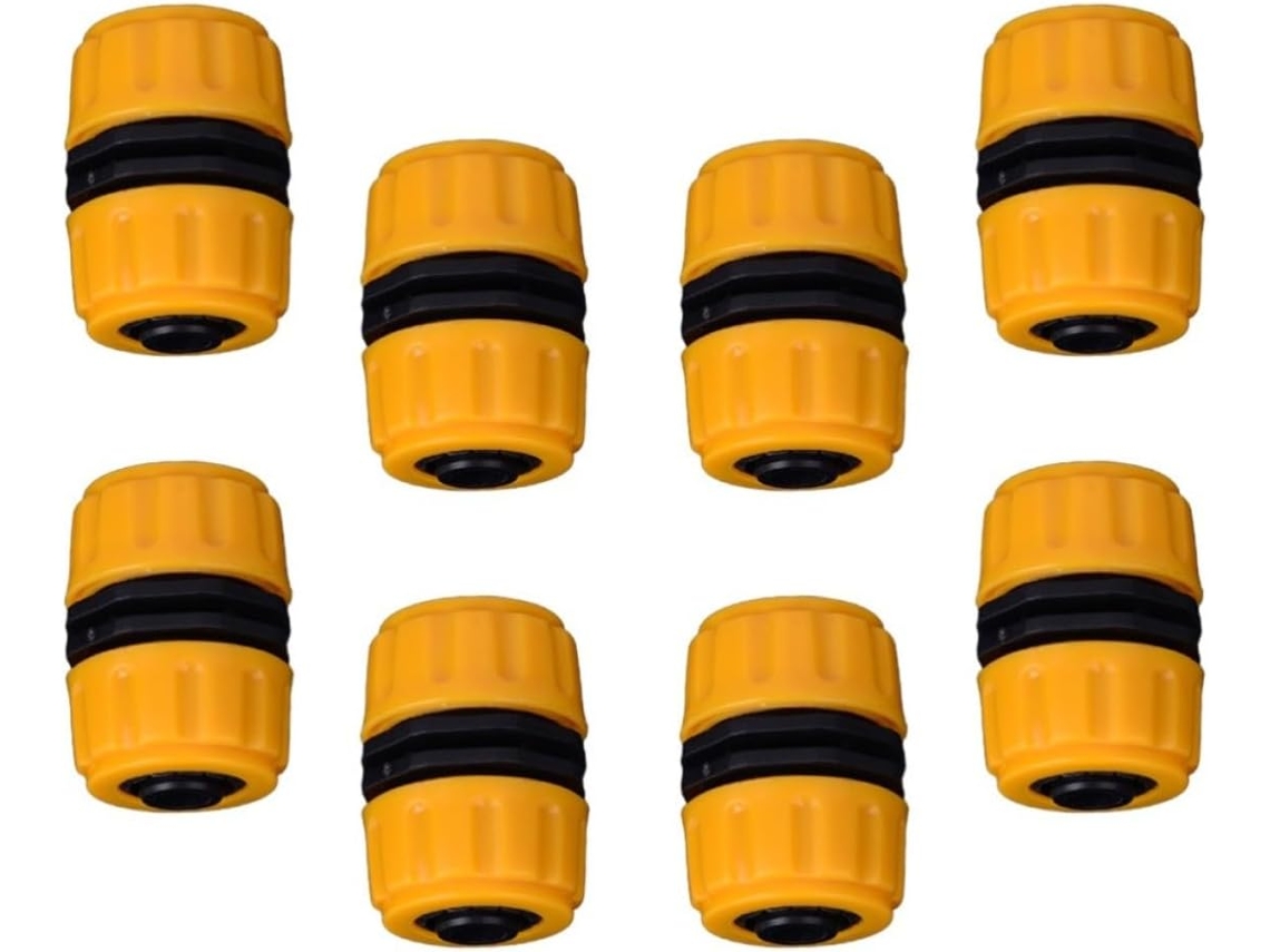 Conector Rápido Para Mangueira De Jardim 20 Mm Em Pp Amarelo, 8