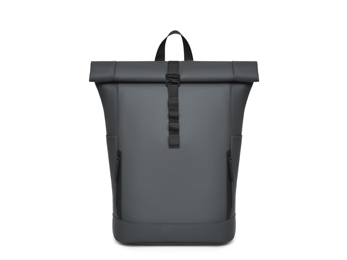 Mochila de Rolltop HENTEN HOME Impermeável para Portátil 15.6" Executiva Unissexo , Grande Capacidade Cinza