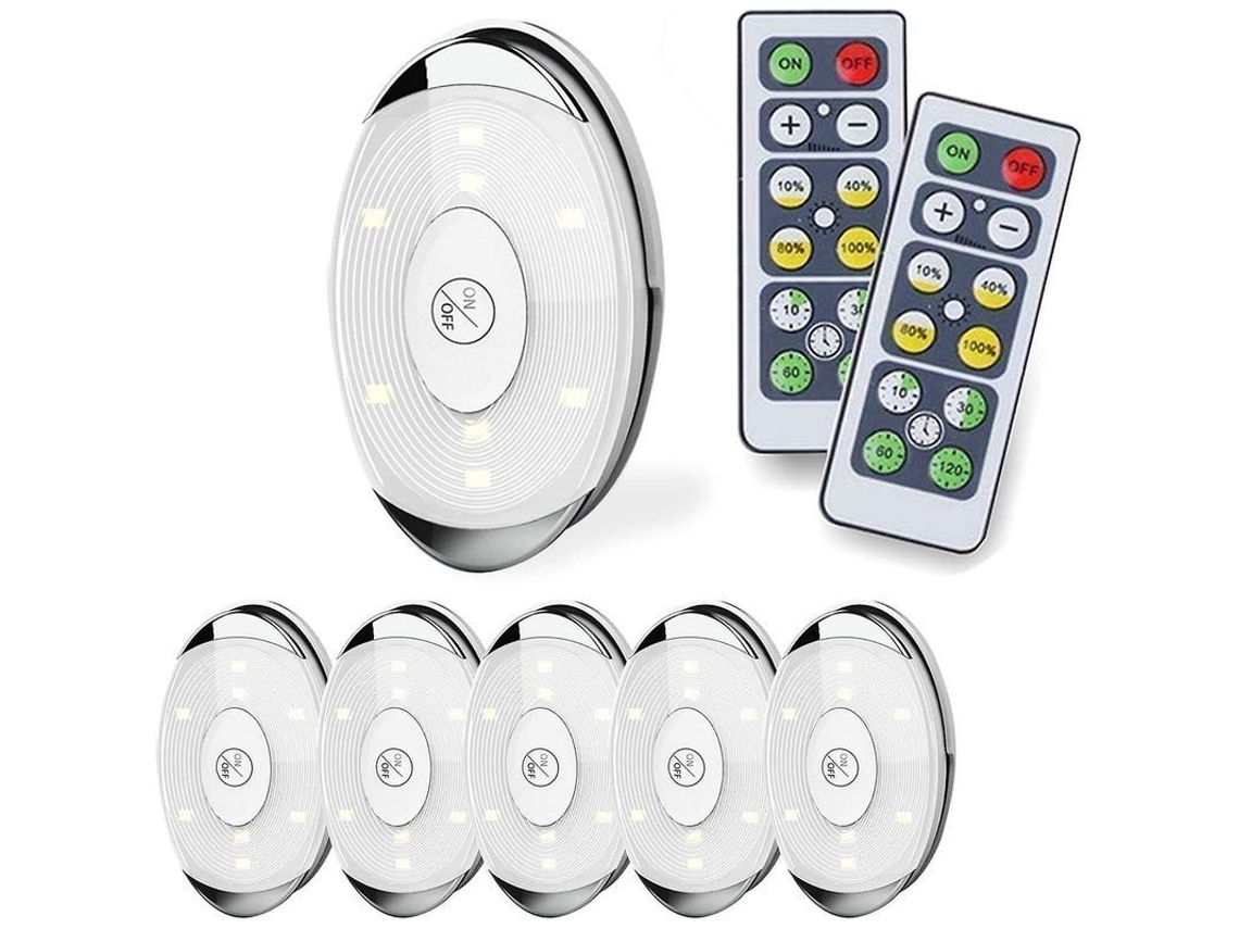 Luzes Led Armários Bateria Brilho Ajustável Controle S/MARCA