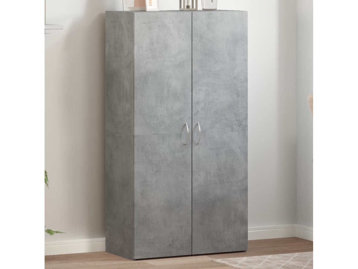 Vidaxl Arquivador 60x32x115 Cm Derivados De Madeira Cinzento Cimento
