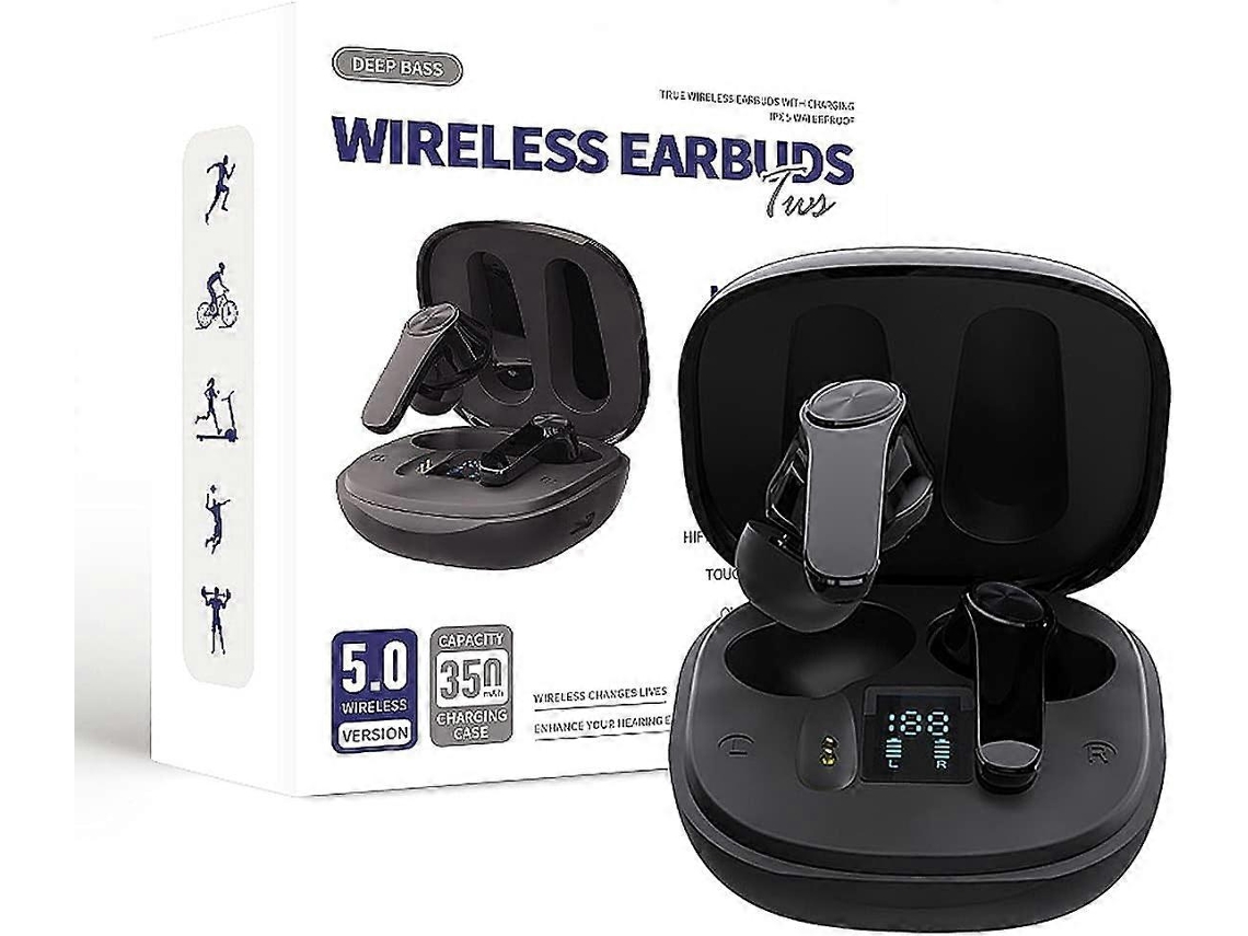 Fones De Ouvido Sem Fio Fones De Ouvido Bluetooth Fones De Ouvido Intra Auriculares Com Tela Led Para Corrida Ly Ebike