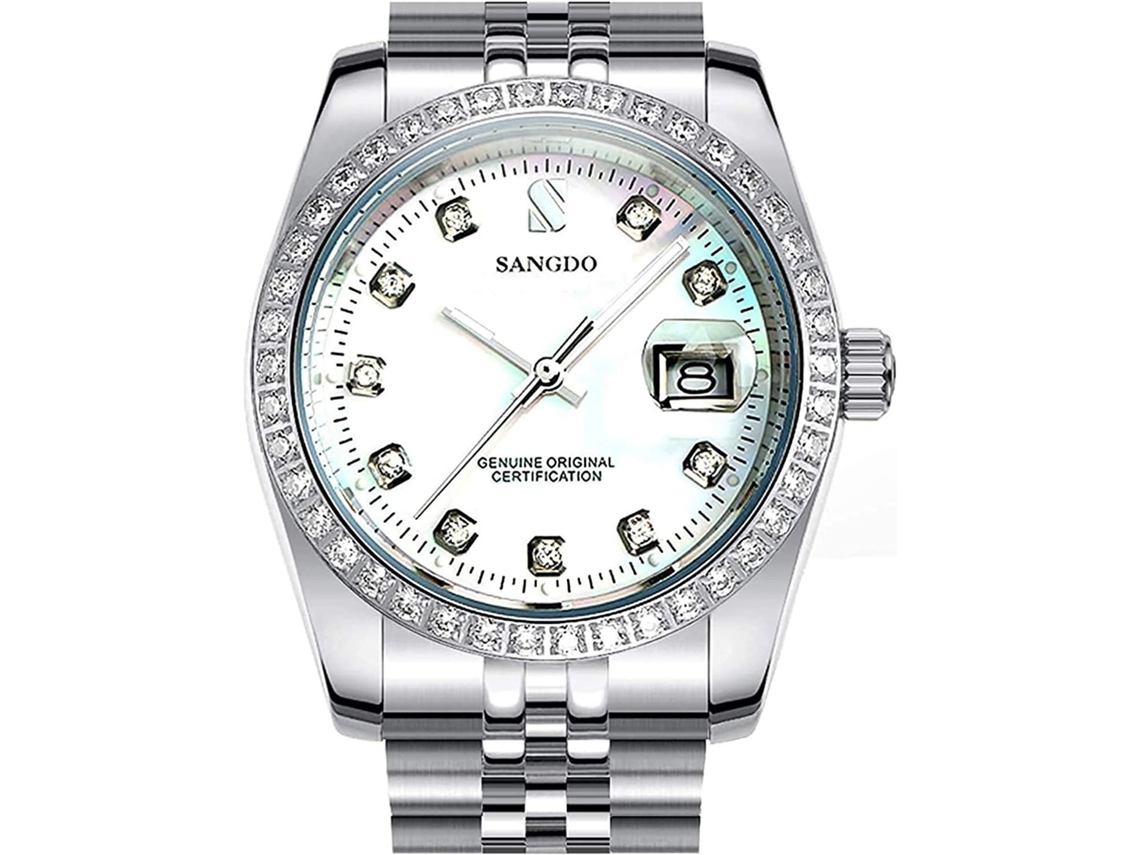 Lurelia Relógio Mecânico Masculino, Automático, Data/calendário, Luminoso, 36mm, Aço Inoxidável, Abs, Resistente À Água, Preto